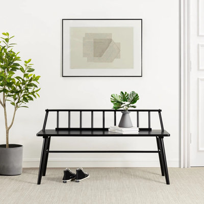 Margr 47" Low Back Wood Bench