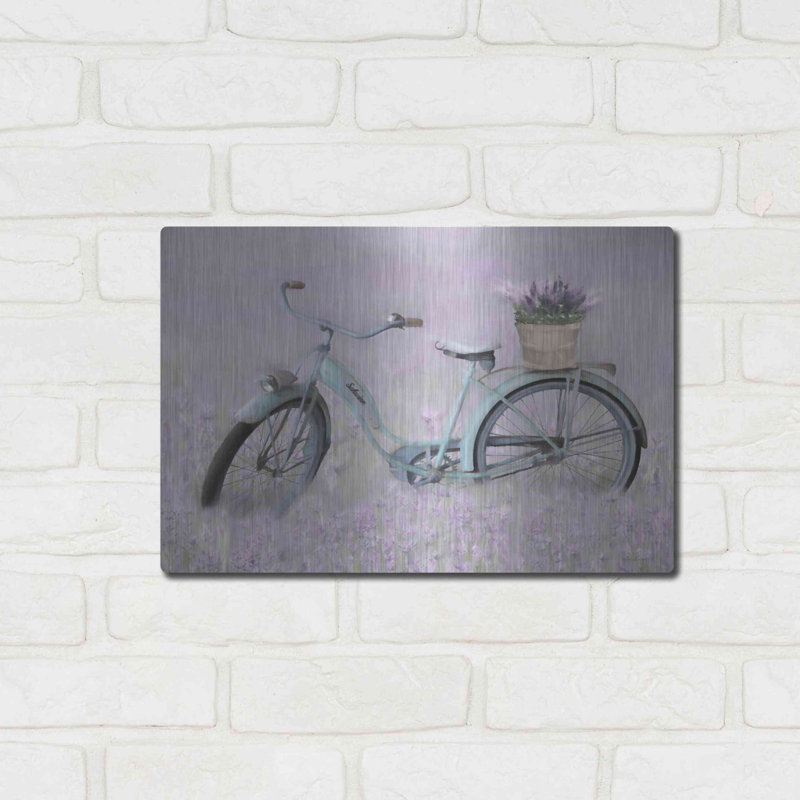 «Bicycle In Lavender» par Lori Deiter, H 12 po x l 16 po