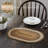 Kettle Grove Jute Geometric Oval Placemat-128160163