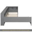 Lit plateforme simple en bois en L avec lit gigogne et tiroir Wood-884089798