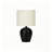 Table Lamp - 17"H, Black Ceramic Material