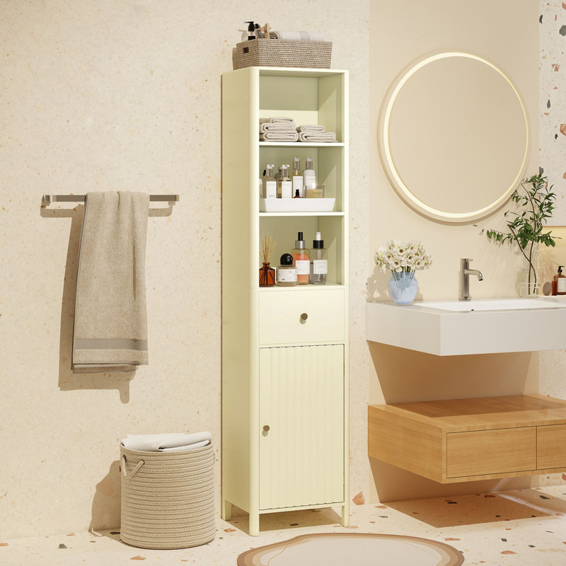 Wall Bathroom Cabinet, Beige