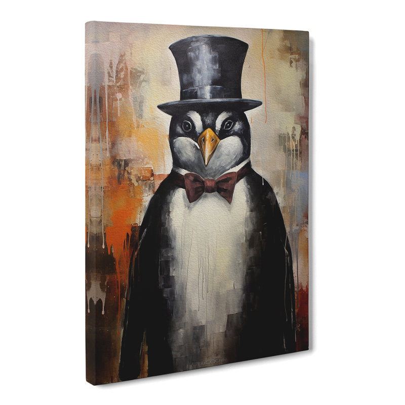 Penguin Modern - Single Picture Frame Print, 60cm H x 40cm W x 3cm D
