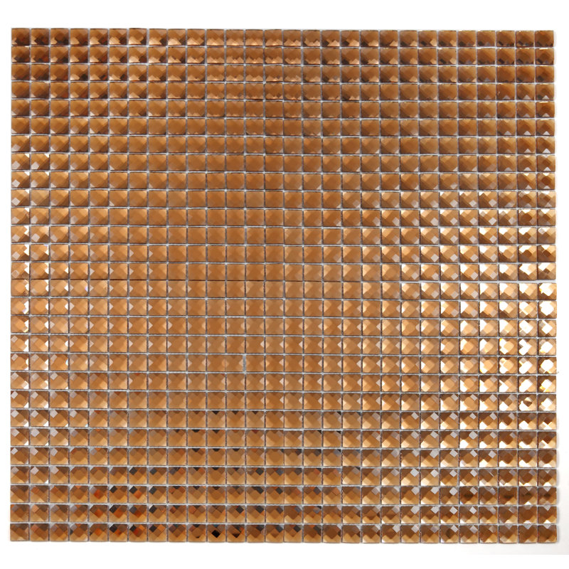 Carrelage mural de cuisine et salle de bain décoratif en verre taillé à la main 12 po x 12 po Artistic Jewels
