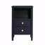 Table de chevet 2 tiroirs avec rangement - bleu minuit-552526021