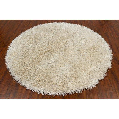 Hand Loomed Modern Area Rug in White
