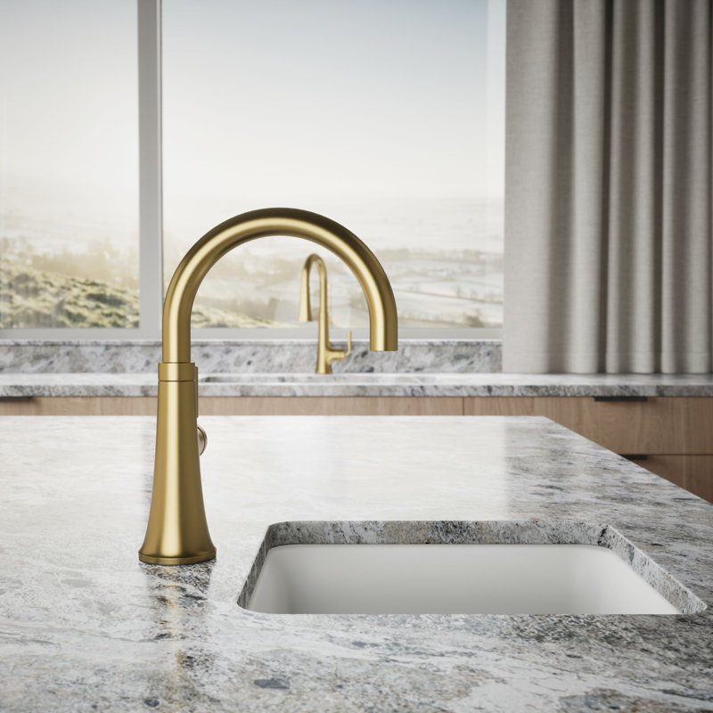 Tone Single-Handle Bar Sink Faucet, Polished Chrome/Black