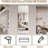65"X 24" Inch Full Body Round Corner Mirror For Living Room Bedroom Cloakroom Wall Hanging With Hanging Hole High Quality 5Mm Silver Mirror Explosion-Proof Glass