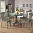 Alexa-Mae 4 - Person Solid Wood Top Pedestal Dining Set