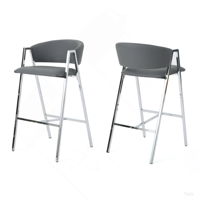 Chaise de bar Mp2 (ensemble de 2, Gris