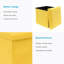Rowel 38cm Wide Square Footstool Ottoman with Storage-511129620