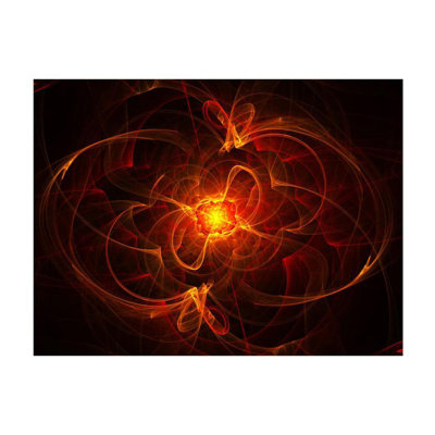 Murale feu abstrait