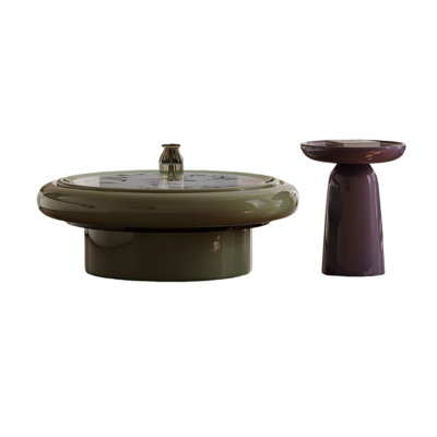 Simple Style Wood Coffee Table Set