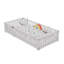 Children's Bed 90 x 190 cm with Safety Barrier and Slatted Base