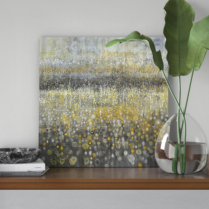 Rain Abstract II by Danhui Nai - Print on Canvas, No Frame, 45.72 cm H x 45.72 cm W x 3.175 cm D