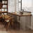 Brown Rectangular Solid Wood Desks-108333386