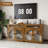 Sideboard Buffet Cabinet With Drawers,31.5'' Modern Kitchen Storage Cabinet With Adjustable Shelves And Acrylic Doors,suitable For Kitchen And Dining Room-10574179