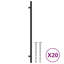 Metro Lane Cabinet Handles 20 Pcs Bronze 96 Mm Stainless Steel-142266306-142266311