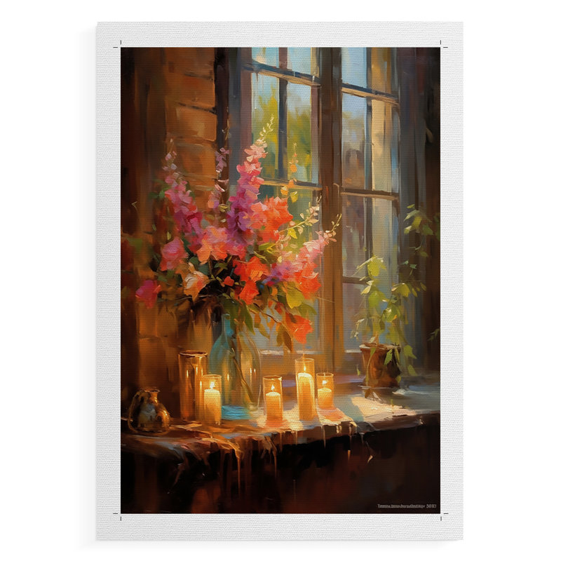 FLORAL Series DCCLXV - Impression sur toile seulement - NON CADRE, H 36 po x l 24 po