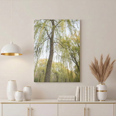 Art mural sur toile Gallery Wrap pour le salon, la chambre à coucher, le bureau ou le vestibule - décoration murale décorative avec saule