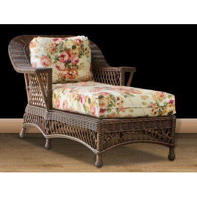 Chaise longue simple avec coussins 66 po Heizler