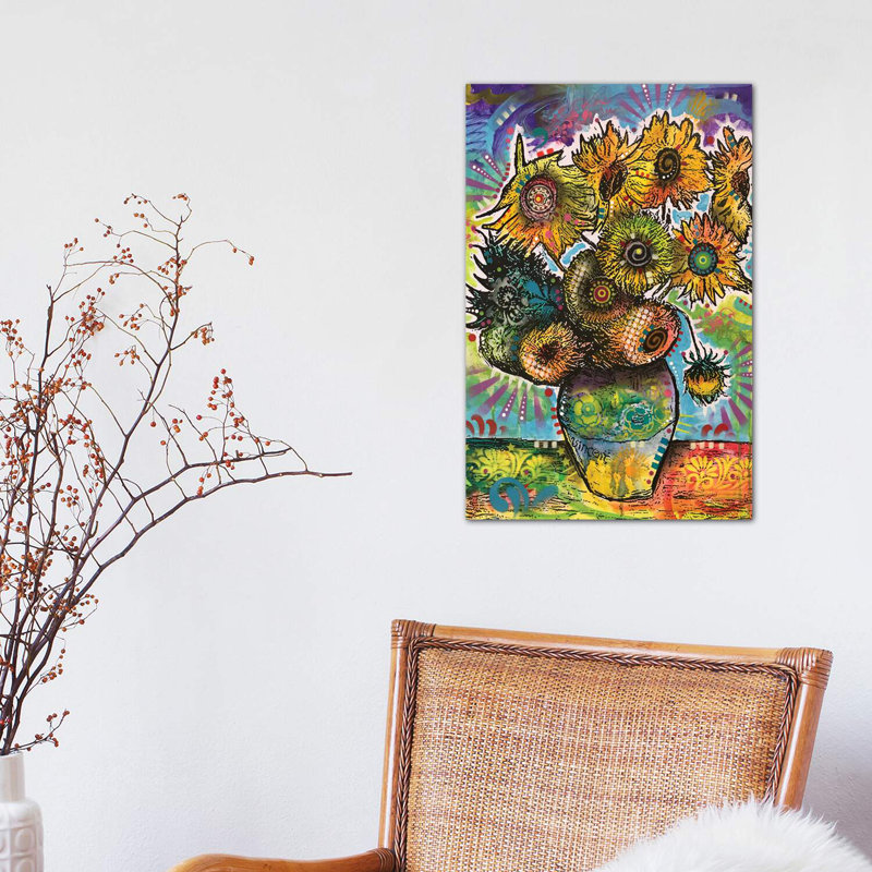 Sunflowers 1 Piece Wrapped Canvas Painting, 45.72cm H x 30.48cm W x 1.91cm D