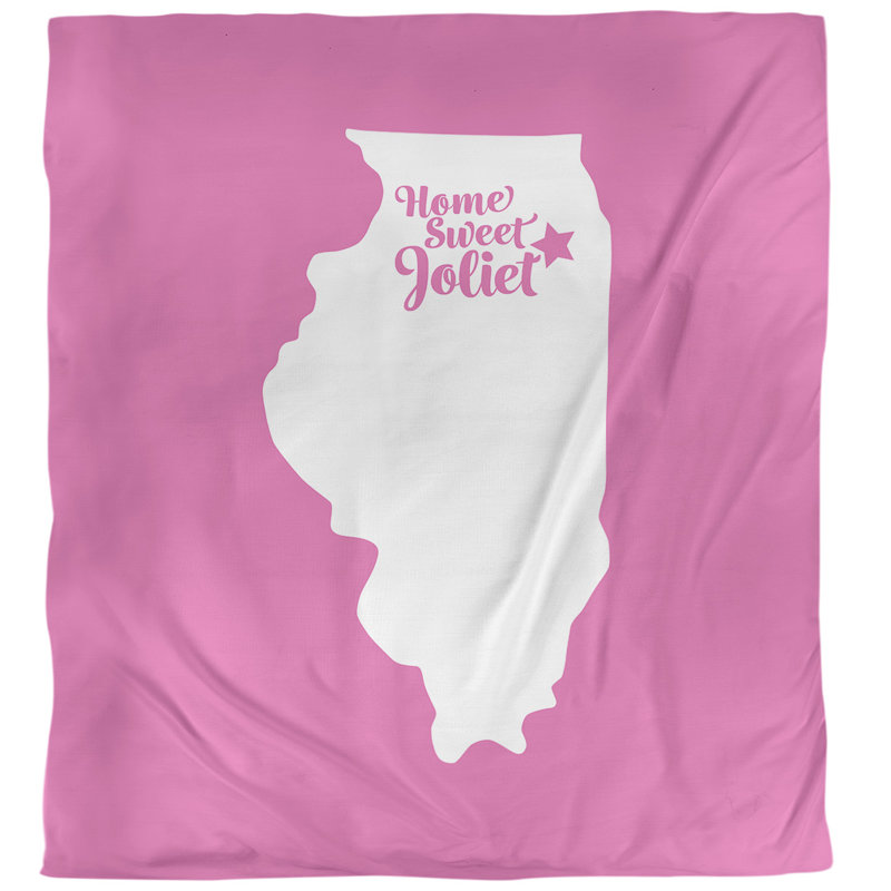 Joliet Modern & Contemporary Duvet Cover, Twin XL Duvet Cover, Pink, Microfiber
