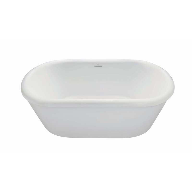 Noella Freestanding Soaker Tub, White