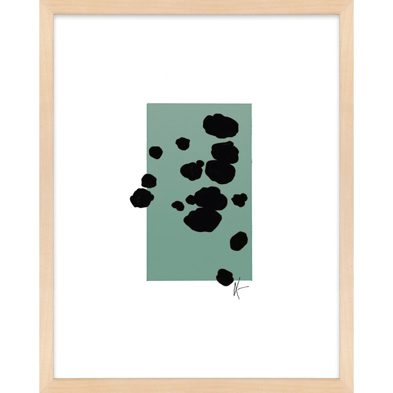 Serenity 1.2 Painting by Lee Lessem, Brown Framed, 30" H x 24" W
