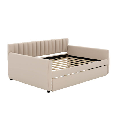 Full Size Upholstered Daybed With Trundle by Latitude Run