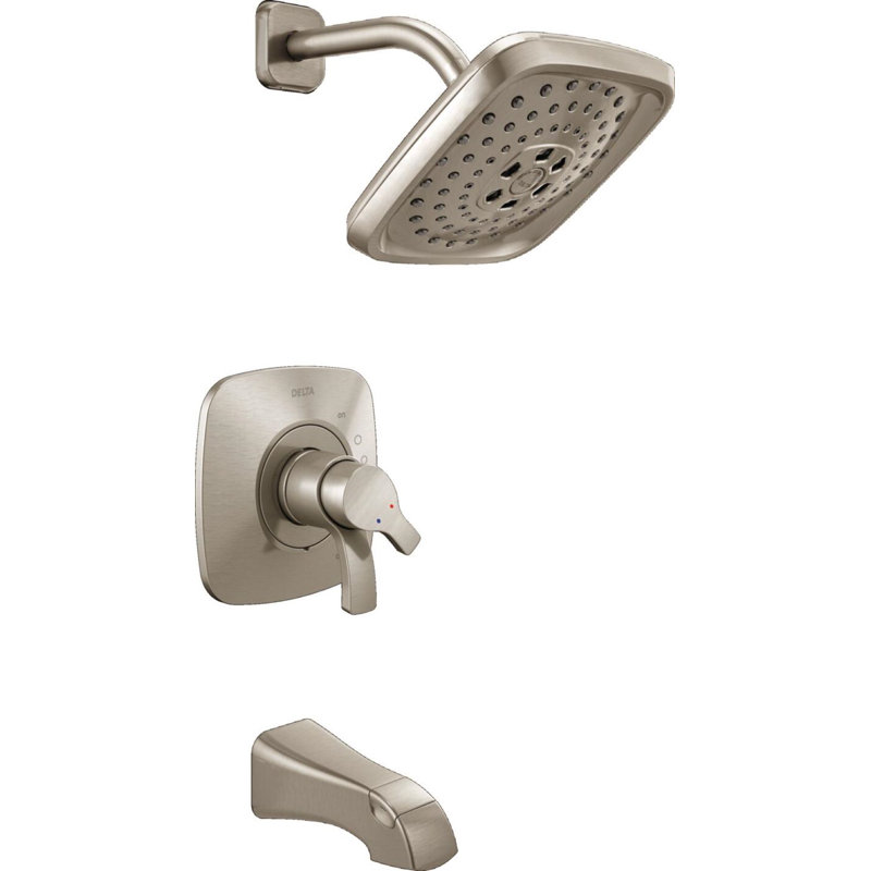 Robinet de baignoire et douche Tesla®, Acier inoxydable Brilliance