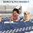 Scalloped Area Rugs Modern Bordered Accent Carpet,Non-Slip Floor Cover,Stain-Resistant Indoor Mat for Bedroom,Kitchen,Living Room-620051062-620051071