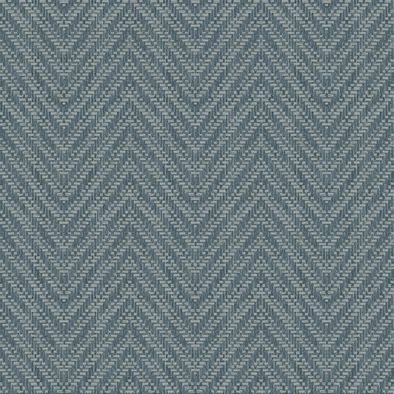 Chevron Wallpaper Double Roll, Teal