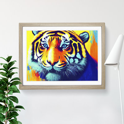 Tiger Splash Vol.1 Abstract 1 Piece Single Picture Frame Wall Art