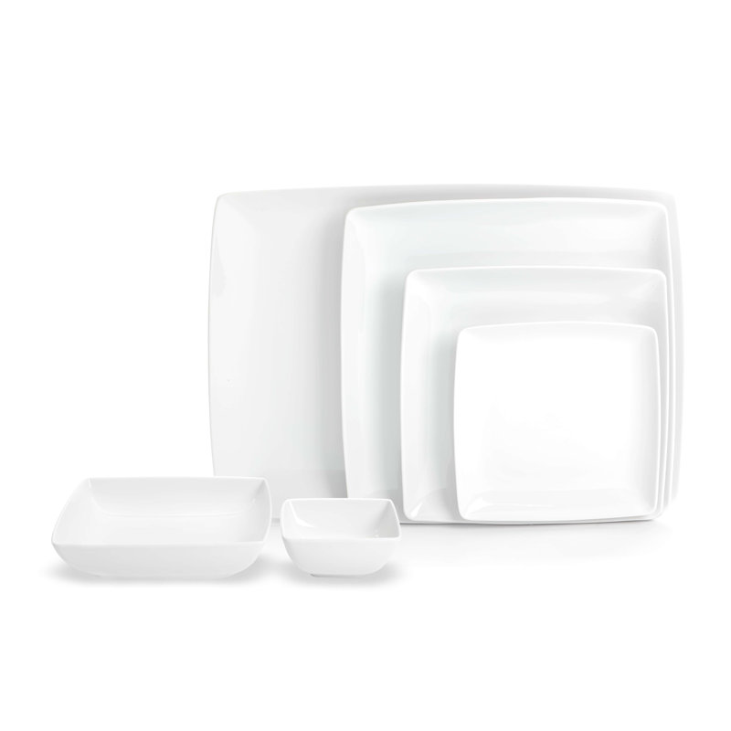 Carré White 8.5" Dessert Plate