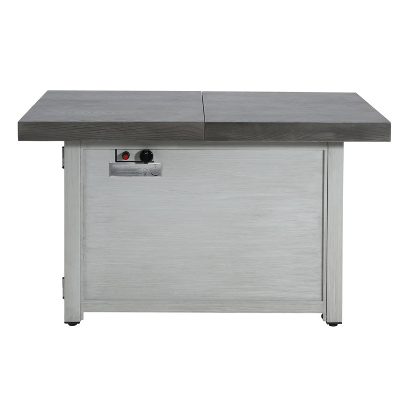 Table de foyer d'extérieur extensible en aluminium Chimkasi 50 000 BTU