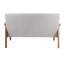 Solid Wooden Frame Loveseat Upholstered Sofa 