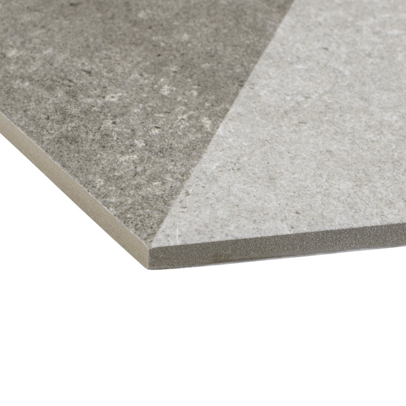 Traffic Hex 8.62" x 9.87" Porcelain Patterned Wall & Floor Tile