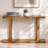50" Minimalist Modern Console Table with Thick Tabletop & Bottom Shelf