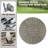 Patio Aluminum Round 60" Dining Table With Removable Lazy Susan and Umbrella Hole for 6 Person