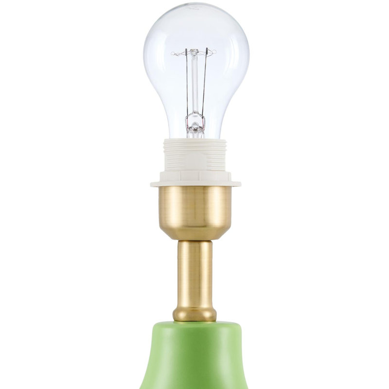 Celes Table Lamp, Grass Green, White