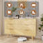 Commode Ã  5 tiroirs pour chambre Ã  coucher, commode en bois cannelÃ© pour chambre d'enfant, chambre de bÃ©bÃ© ou entrÃ©e-413373826-413373855