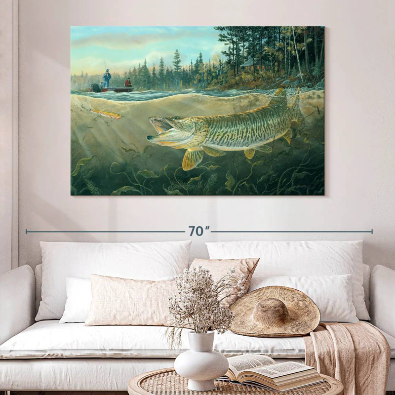 Brampt Muskie Bay, 34" H x 51" W
