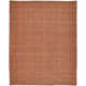 Rectangle Fleurette Solid Color Hand Loomed Polyester Area Rug in Orange