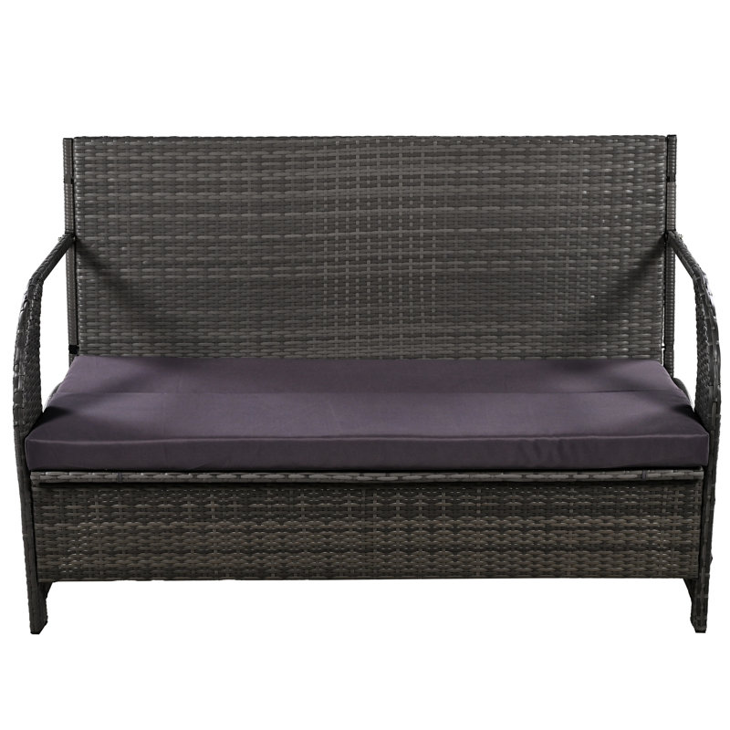 Convertible Mixing Seat: Turns Into 4 Fusing & Table Outdoor : 4 Seats Table, For Lawns Gardens, Gray