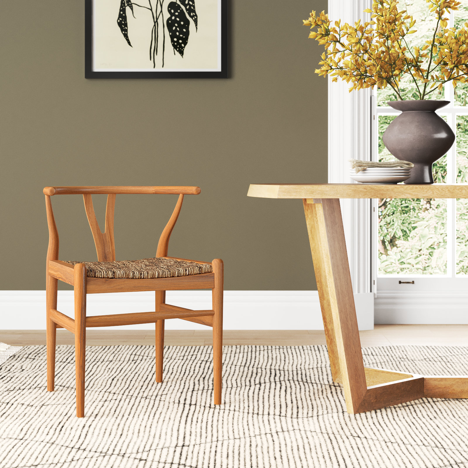Astraya Teak Dining Chair, Natural