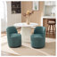 Chaise demi-tonneau pivotante Mid-Century-181002367