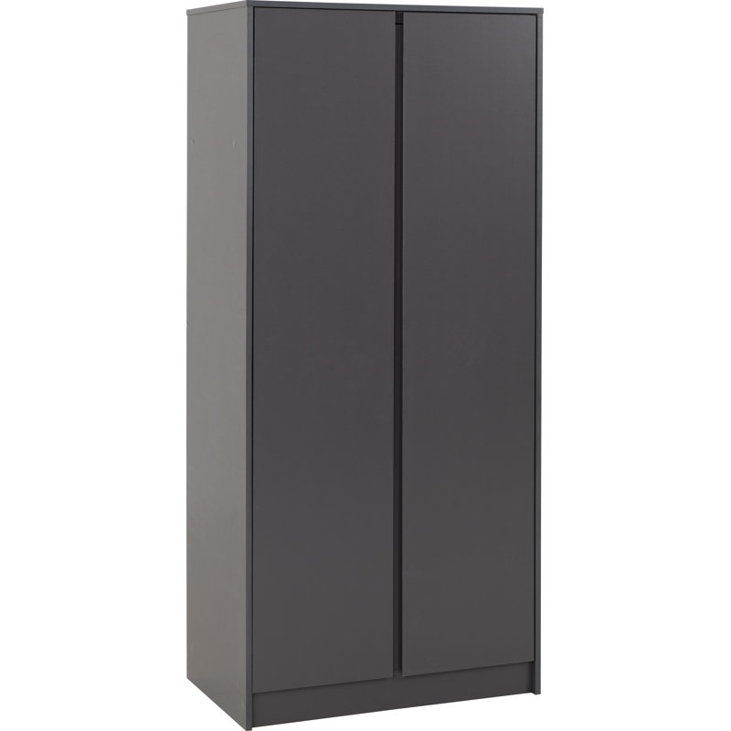Braunstein 2 Door Wardrobe, Grey