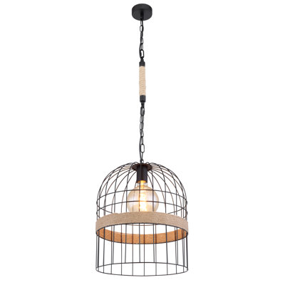 Alethea 1 - Light Black Dome Pendant