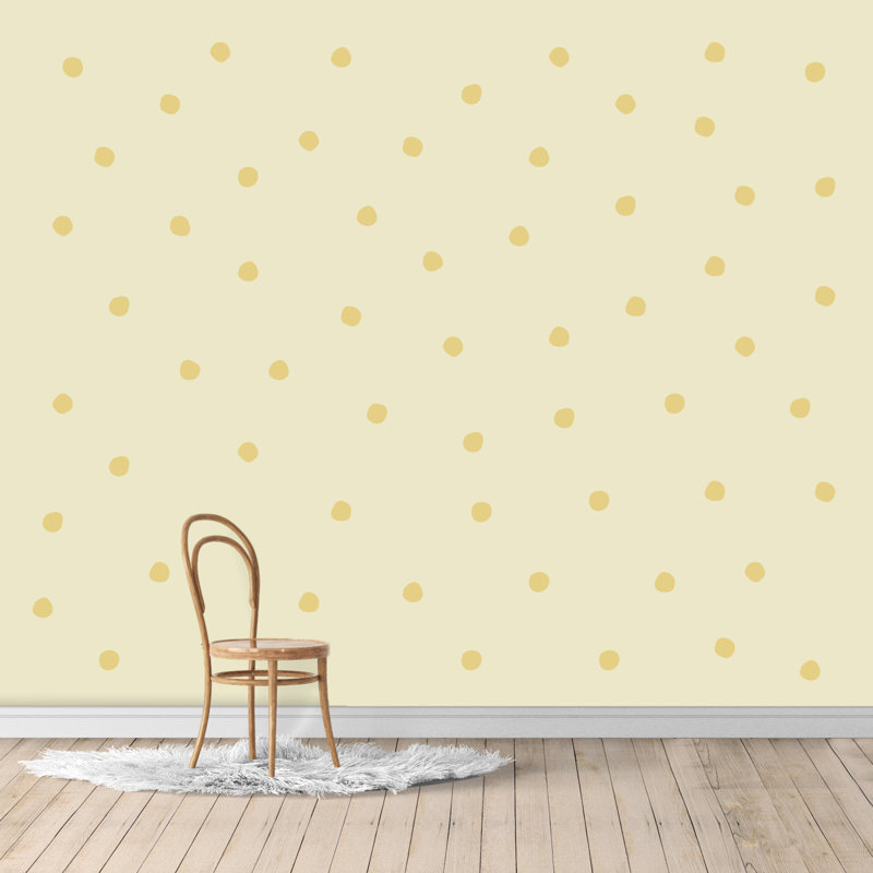 Décalcomanie murale spots, Beige clair